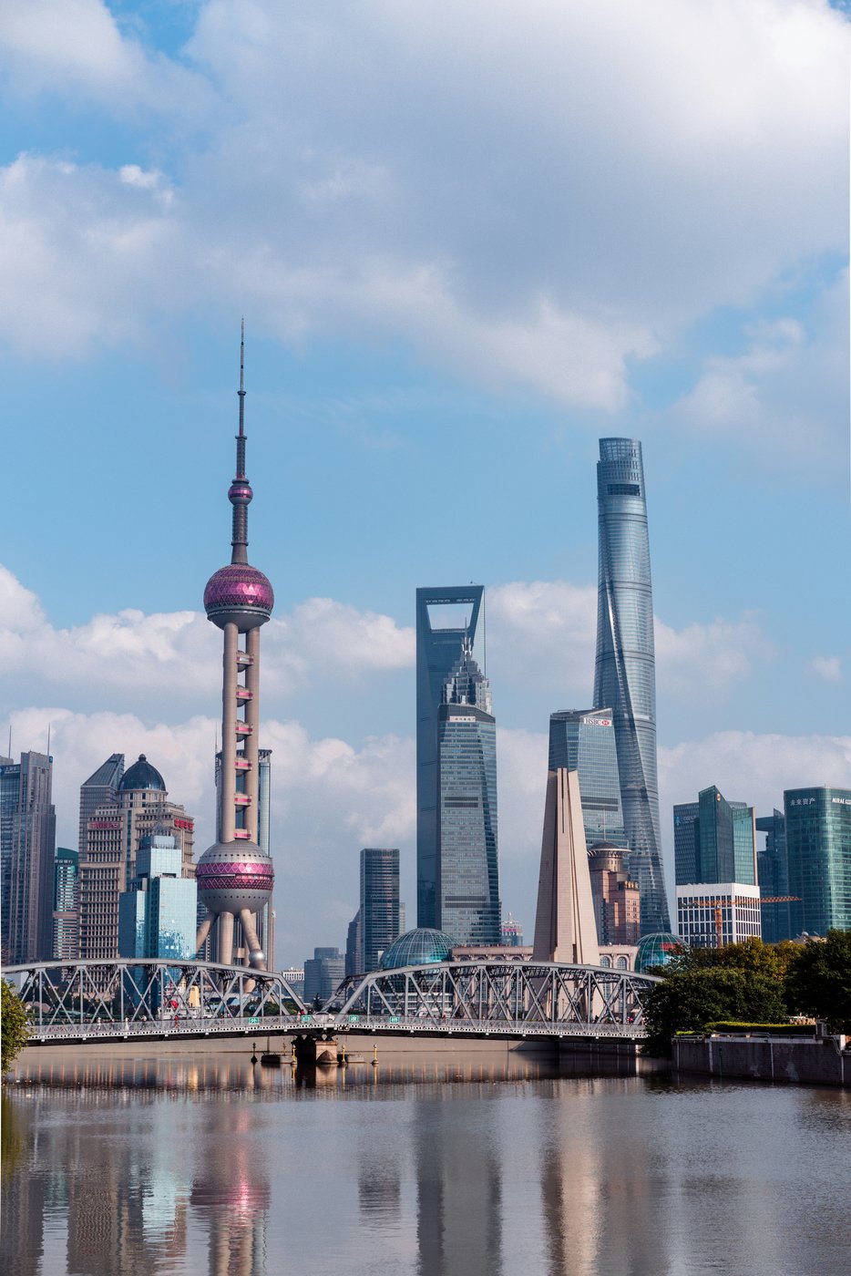 The Shanghai skyline